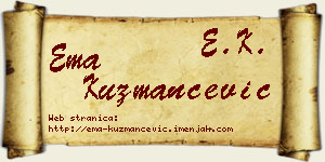 Ema Kuzmančević vizit kartica